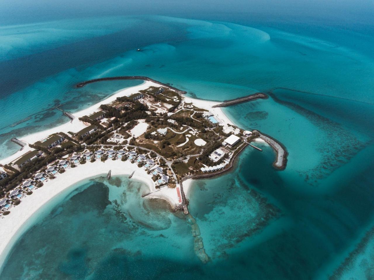Nurai Island, Saadiyat Hotel Abu Dhabi Buitenkant foto Aerial view of the island
